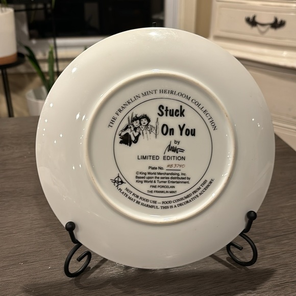 {Franklin Mint} Little Rascal Decorative Plate, "Stuck On You" Limited Edition - Picture 3 of 4